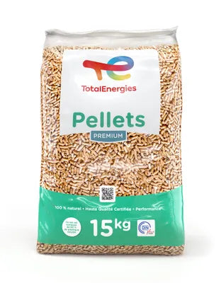 Granulés de bois Pellets TotalEnergies - 66 sacs de 15 kg